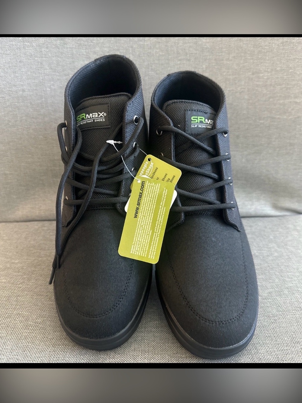 SR Max Jackson Men's Chukka Work Shoes Black Slip Resistant Size 10.5 M NEW